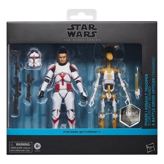 Star Wars: Battlefront II Black Series Actionfiguren-Doppelpack Phase I Assault Trooper & Battle Droid Officer 15 cm