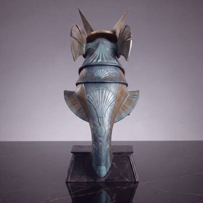 Stargate Desktop-Replika-Helm, Replika des Schakalwächterhelms, Anubis, 15 cm
