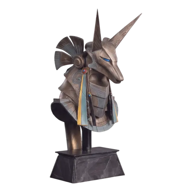 Stargate Desktop Replica Helmet Replica Jackal Guard Helmet Anubis 15 cm
