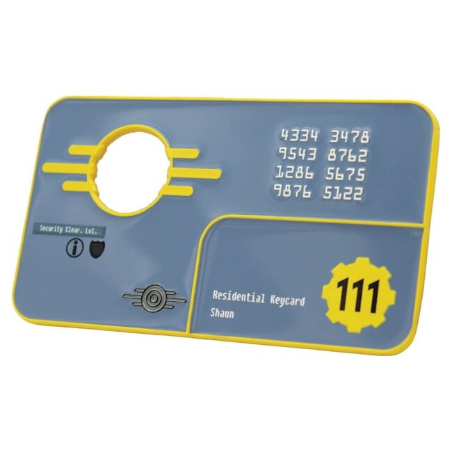 Fallout-Replika-Sicherheitsschlüsselkarte Tresor 111, limitierte Auflage, 11 cm