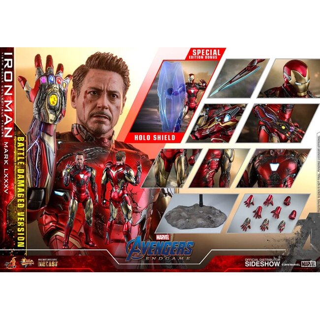 Avengers: Endgame Movie Masterpiece Diecast Actionfigur 1/6 Iron Man Mark LXXXV (Kampfgeschädigte Version) Sonderedition 32 cm