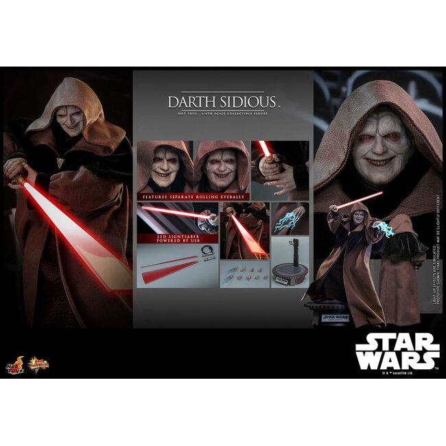 Star Wars Movie Masterpiece Actionfigur 1/6 Darth Sidious 29 cm