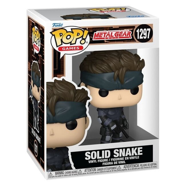 Metal Gear Solid POP! Games Vinylfigur Solid Snake 9 cm