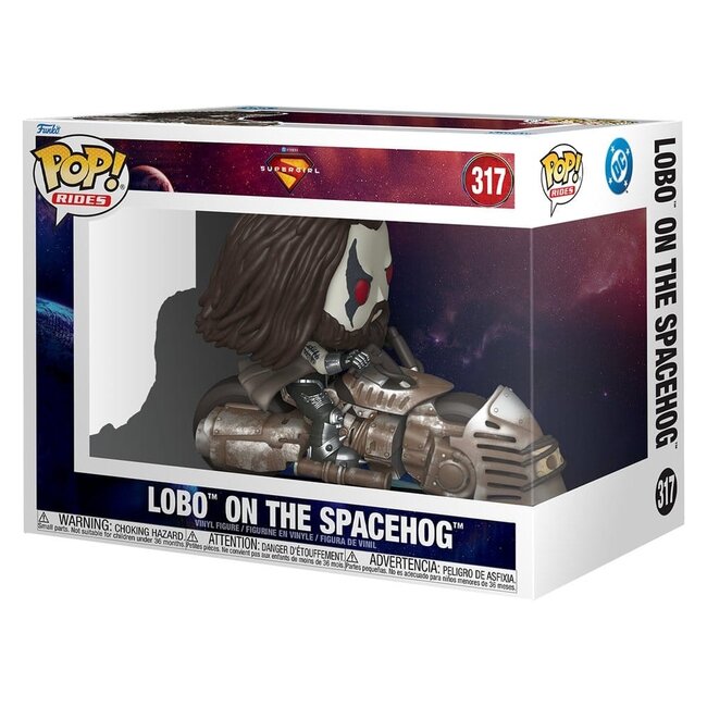 Supergirl (2026) POP! Rides Vinylfigur Lobo auf dem Spacehog 15 cm
