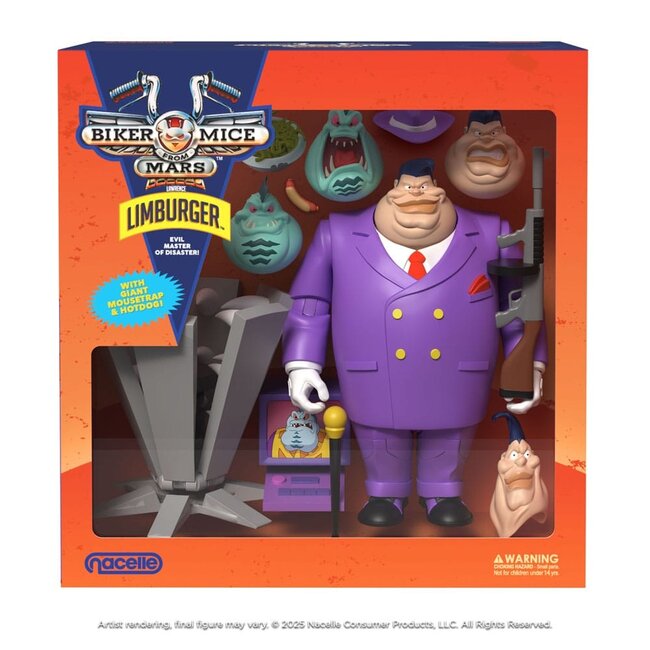 Biker Mice From Mars Action Figure Limburger 23 cm