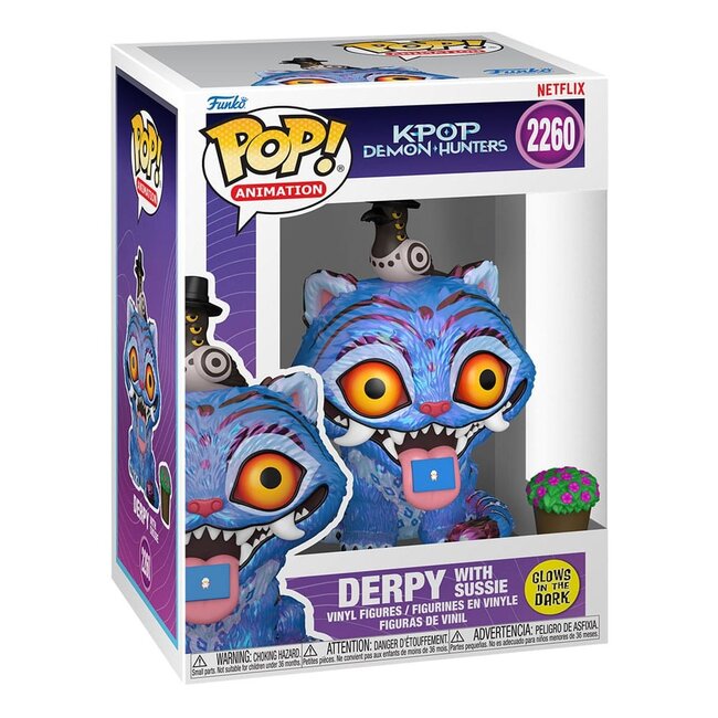 KPop Demon Hunters POP! Animation Vinyl Figur Tiger mit Vogel 9 cm