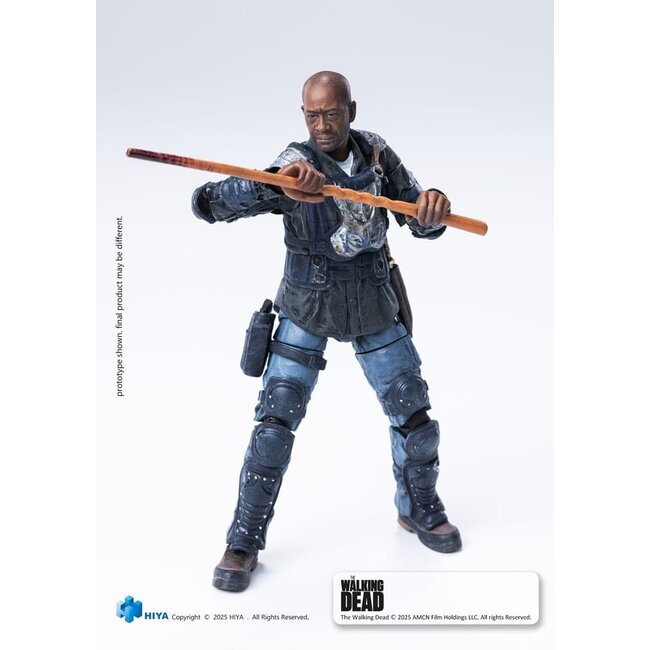 The Walking Dead: Die Überlebenden Exquisite Mini-Actionfigur 1/18 Morgan 10 cm
