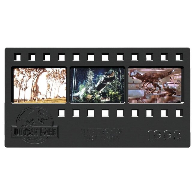 Jurassic Park Ingot Metallfilmstreifen Sammlerstück 12 cm