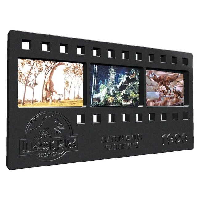 Jurassic Park Ingot Metallfilmstreifen Sammlerstück 12 cm