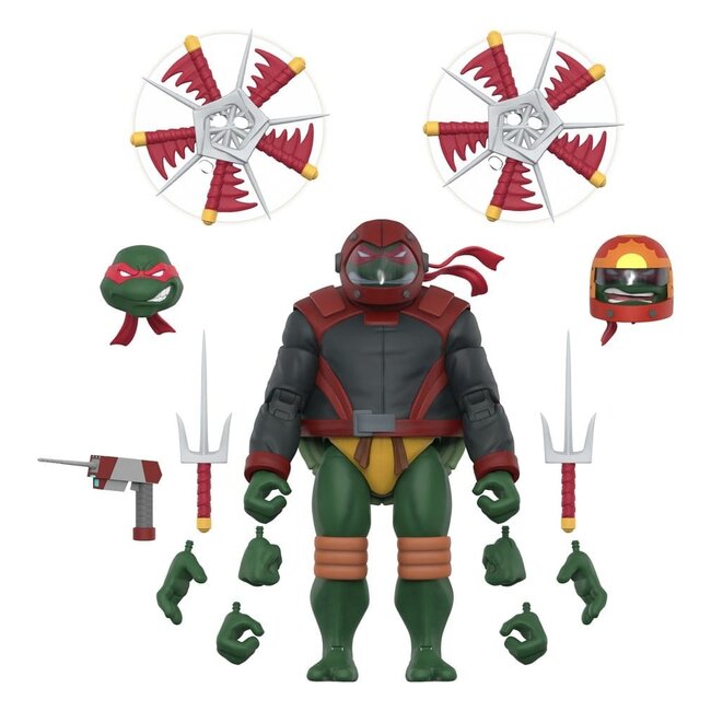 Teenage Mutant Ninja Turtles Ultimates Actionfigur Welle 14 Raphael (Road Gear)