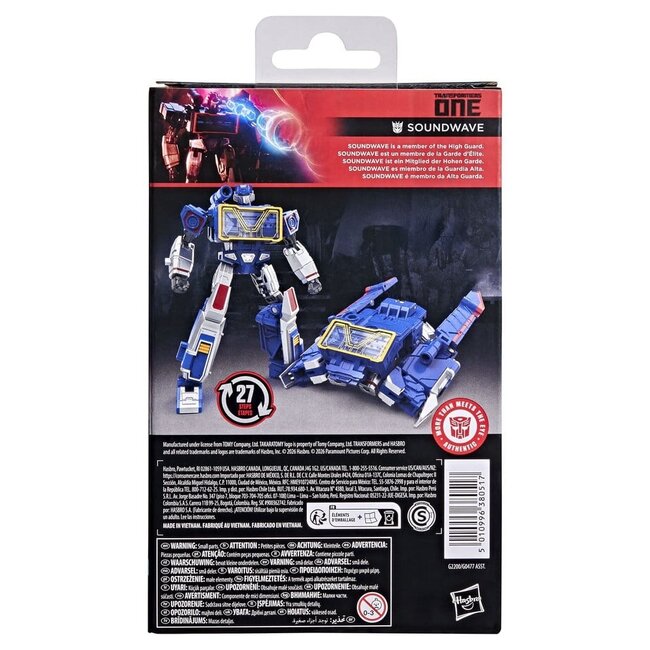 Transformers One Studio Series Deluxe-Actionfigur Soundwave 13 cm