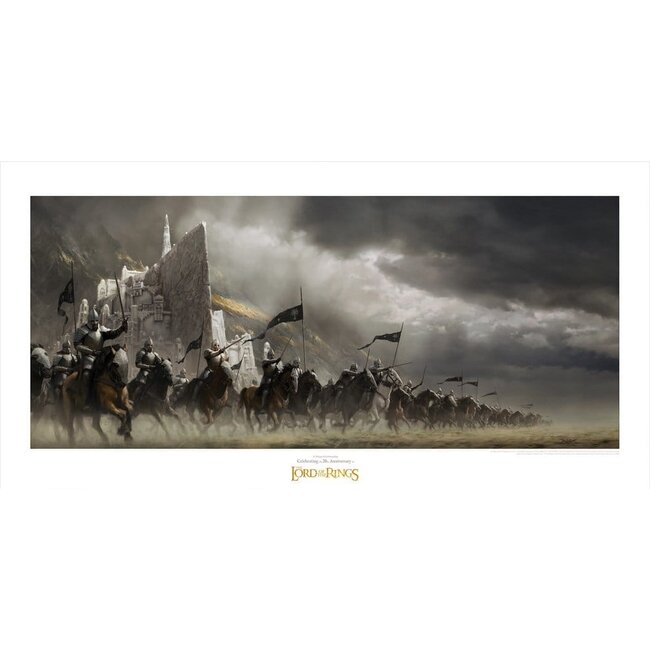 Herr der Ringe Kunstdruck Faramirs Angriff 59 x 30 cm