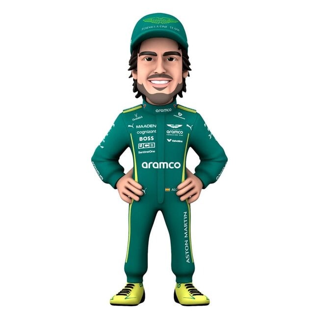 Formel 1 Minix Figur Fernando Alonso (Aston Martin) 12 cm