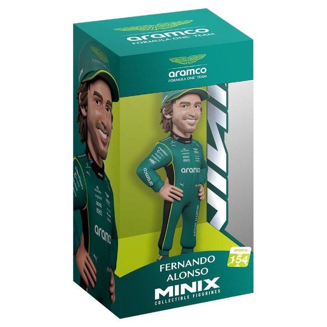 Formel 1 Minix Figur Fernando Alonso (Aston Martin) 12 cm