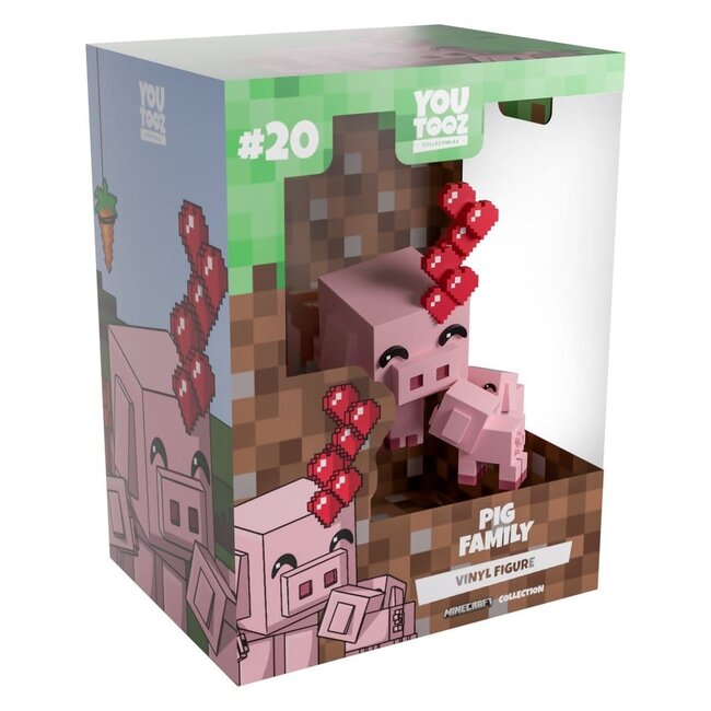 Minecraft Vinyl Figure Pig Family 8 cm
