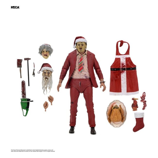 Texas Chainsaw Massacre Ultimate Action Figure Santa Leatherface 18 cm