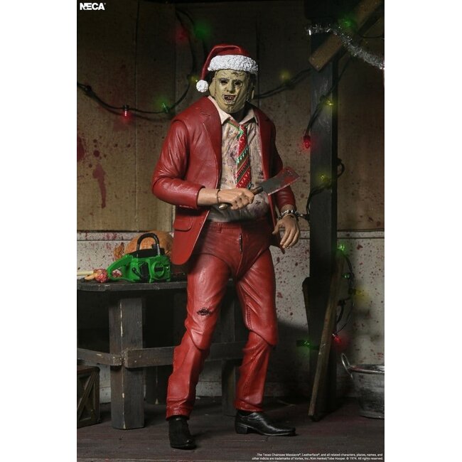Texas Chainsaw Massacre Ultimate Action Figure Santa Leatherface 18 cm