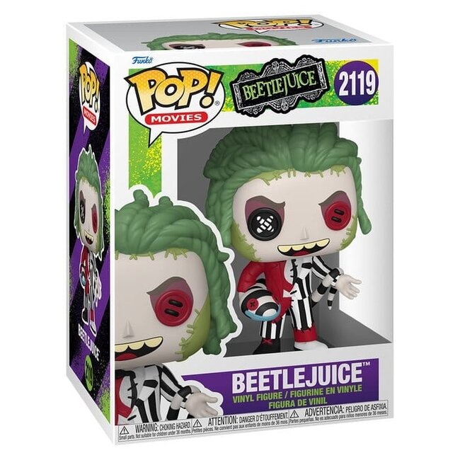 Beetlejuice POP! Movies Vinylfigur Patchwork: Beetlejuice 9 cm
