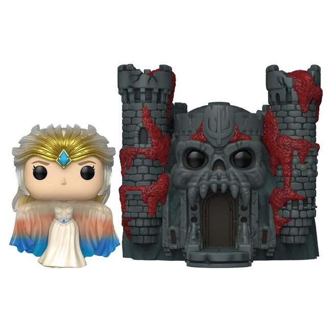 Masters of the Universe (2026) POP! Town Vinylfigur Zauberin mit Schloss Grayskull, 9 cm