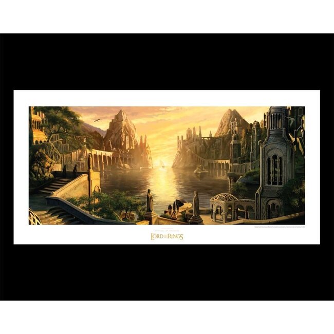 Herr der Ringe Kunstdruck Die Grauen Anfurten 59 x 30 cm