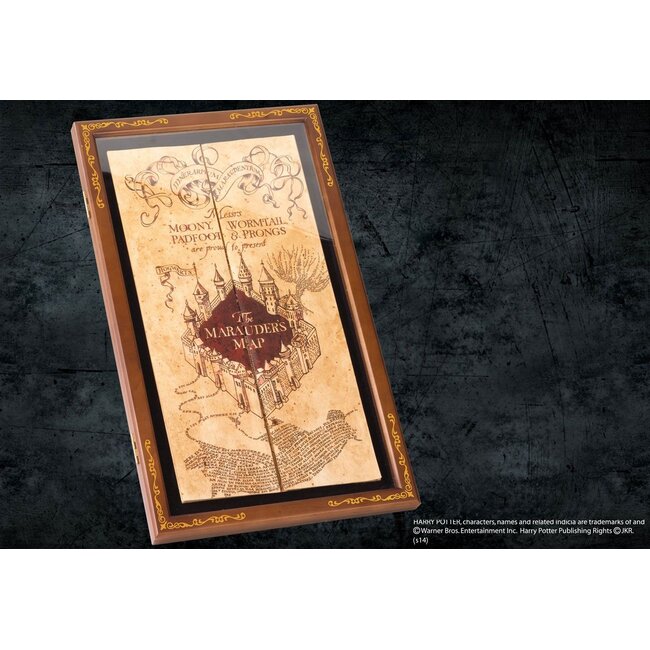 Harry Potter Vitrine mit der Karte des Rumtreibers