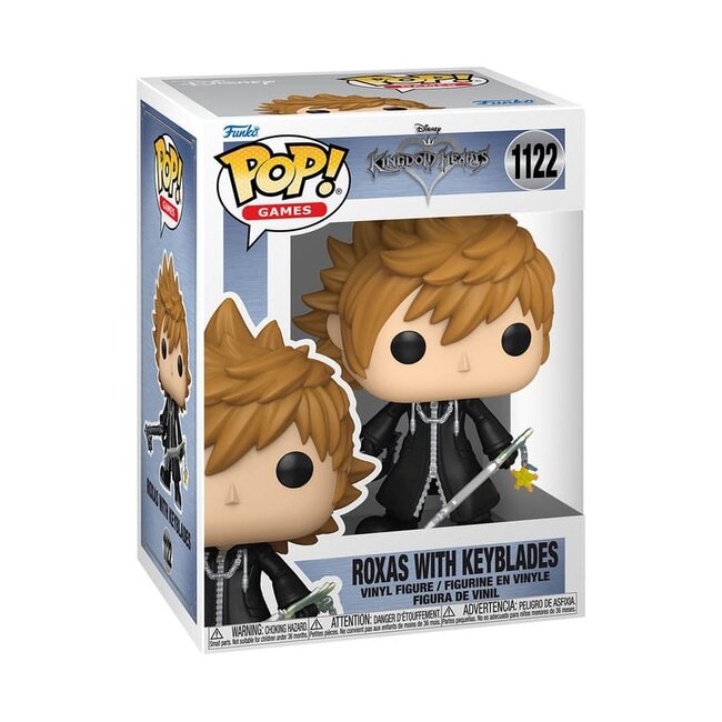 Kingdom Hearts POP! Games Vinyl Figur Roxas mit Schlüsselschwertern 9 cm