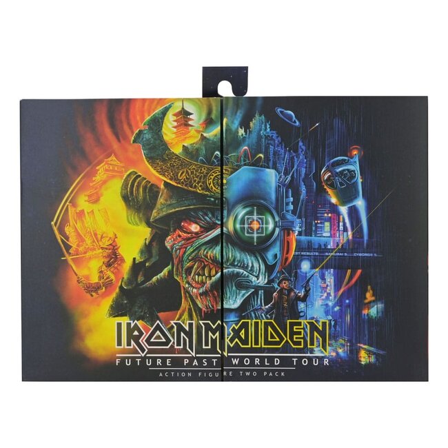 Iron Maiden Future Past World Tour Ultimate Action Figures 2-Pack Senjutsu Eddie and Somewhere in Time Eddie 18 cm