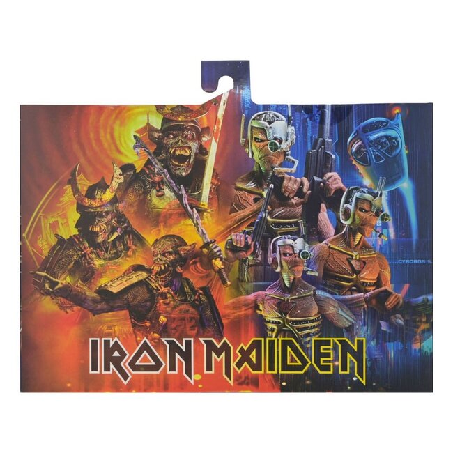 Iron Maiden Future Past World Tour Ultimate Action Figures 2-Pack Senjutsu Eddie and Somewhere in Time Eddie 18 cm