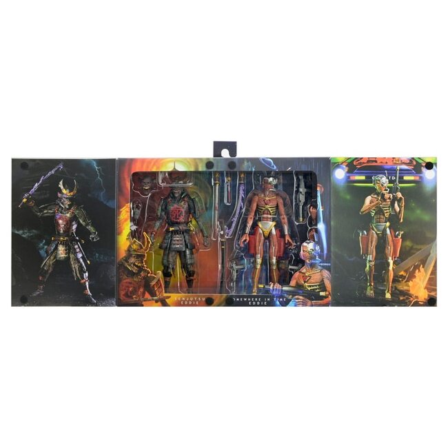 Iron Maiden Future Past World Tour Ultimate Action Figures 2-Pack Senjutsu Eddie and Somewhere in Time Eddie 18 cm