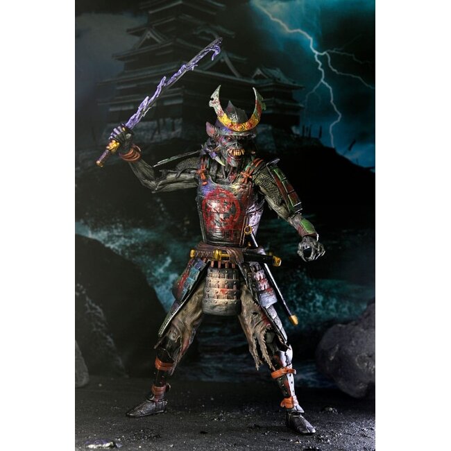 Iron Maiden Future Past World Tour Ultimate Action Figures 2-Pack Senjutsu Eddie and Somewhere in Time Eddie 18 cm