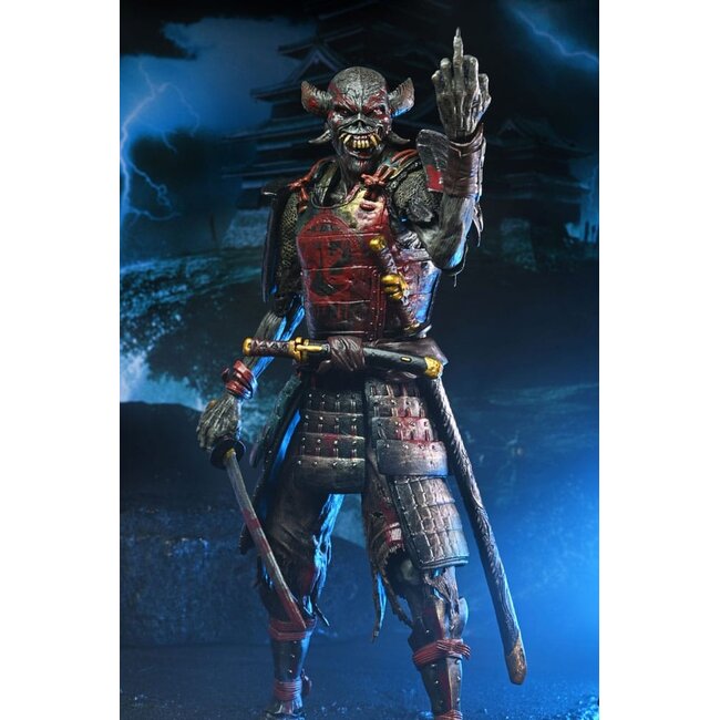 Iron Maiden Future Past World Tour Ultimate Action Figures 2-Pack Senjutsu Eddie and Somewhere in Time Eddie 18 cm