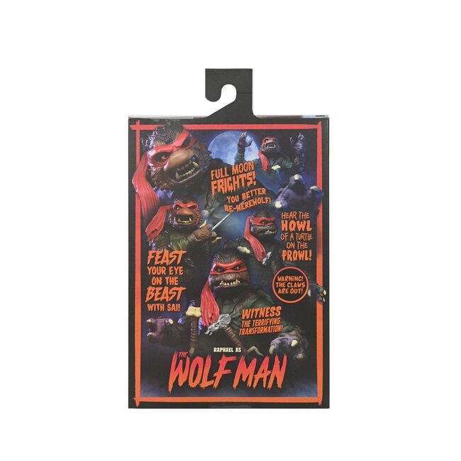 Universal Monsters/Teenage Mutant Ninja Turtles Actionfigur Raphael als Wolfsmann 18 cm