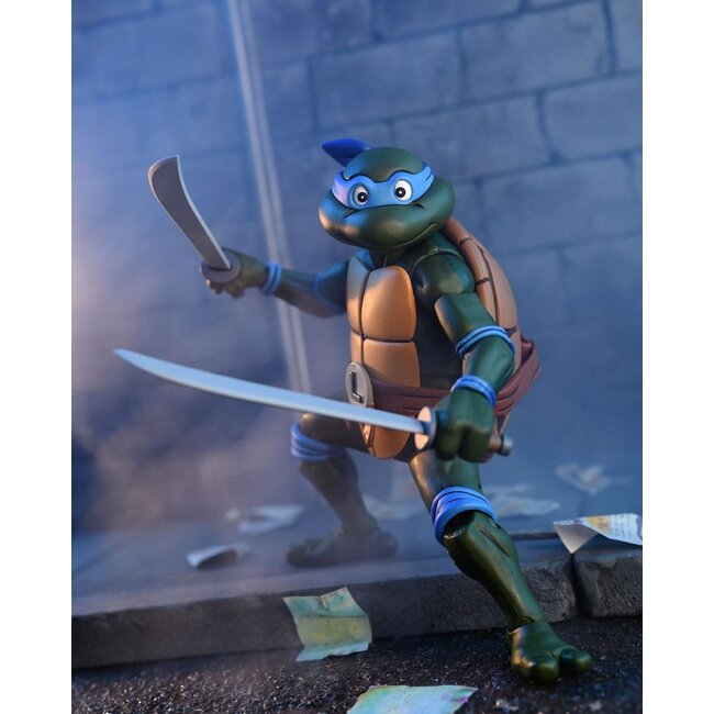 Teenage Mutant Ninja Turtles (Zeichentrickserie von 1987) Actionfigur Ultimate Leonardo (VHS) 18 cm