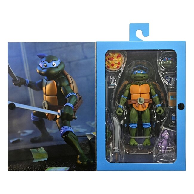 Teenage Mutant Ninja Turtles (Zeichentrickserie von 1987) Actionfigur Ultimate Leonardo (VHS) 18 cm