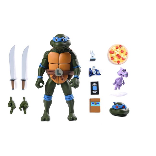 Teenage Mutant Ninja Turtles (Zeichentrickserie von 1987) Actionfigur Ultimate Leonardo (VHS) 18 cm