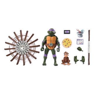 NECA Teenage Mutant Ninja Turtles (1987 Cartoon) Action Figure Ultimate Donatello (VHS) 18 cm
