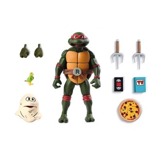 NECA Teenage Mutant Ninja Turtles (1987 Cartoon) Action Figure Ultimate Raphael (VHS) 18 cm