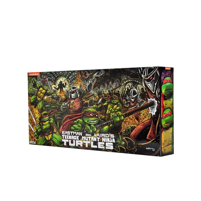 Teenage Mutant Ninja Turtles (Mirage Comics) 4-Pack Action Figures Leonardo, Raphael, Michelangelo, Donatello 18 cm