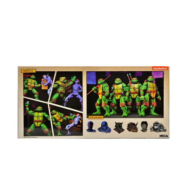 Teenage Mutant Ninja Turtles (Mirage Comics) 4-Pack Action Figures Leonardo, Raphael, Michelangelo, Donatello 18 cm