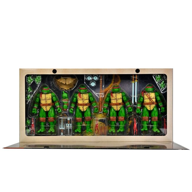 Teenage Mutant Ninja Turtles (Mirage Comics) 4er-Pack Actionfiguren Leonardo, Raphael, Michelangelo, Donatello 18 cm