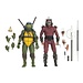 NECA Teenage Mutant Ninja Turtles (1990 Movie) Action Figure Roof Top Battle Shredder vs Leo 18 cm