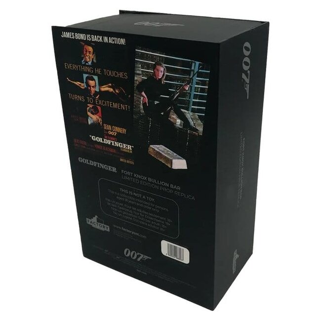 James Bond Prop Replica 1/1 Goldfinger Fort Knox Bullion Bar 25 cm Limited Edition