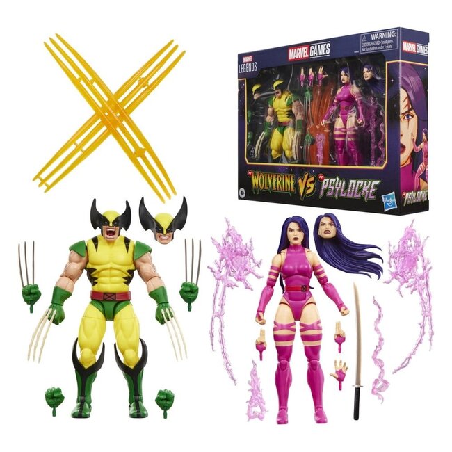Marvel Games Marvel Legends Actionfiguren-Doppelpack Wolverine & Psylocke 15 cm