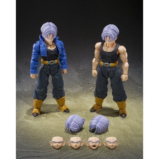 Dragon Ball Z SHFiguarts Actionfigur Trunks<Z-Fighters> Gruppenbasis Ver.B Limitierte Auflage 14 cm