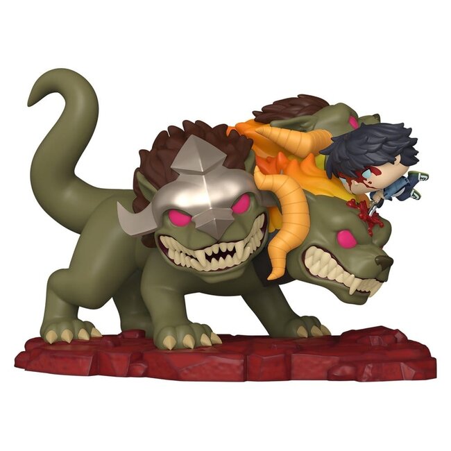 Solo Leveling POP! Deluxe Vinylfigur Jinwoo vs. Cerberus 9 cm
