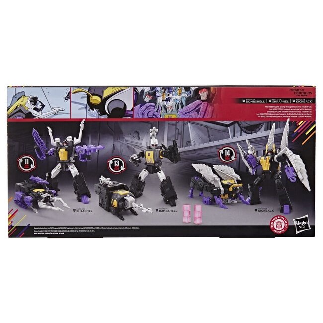 Transformers: The Movie Studio Series Deluxe-Actionfiguren-3er-Pack Insecticon Bombshell, Shrapnel & Kickback (14 cm)