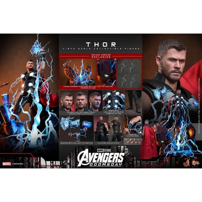 Avengers: Doomsday Movie Masterpiece Action Figure 1/6 Thor (Deluxe Version) 32 cm