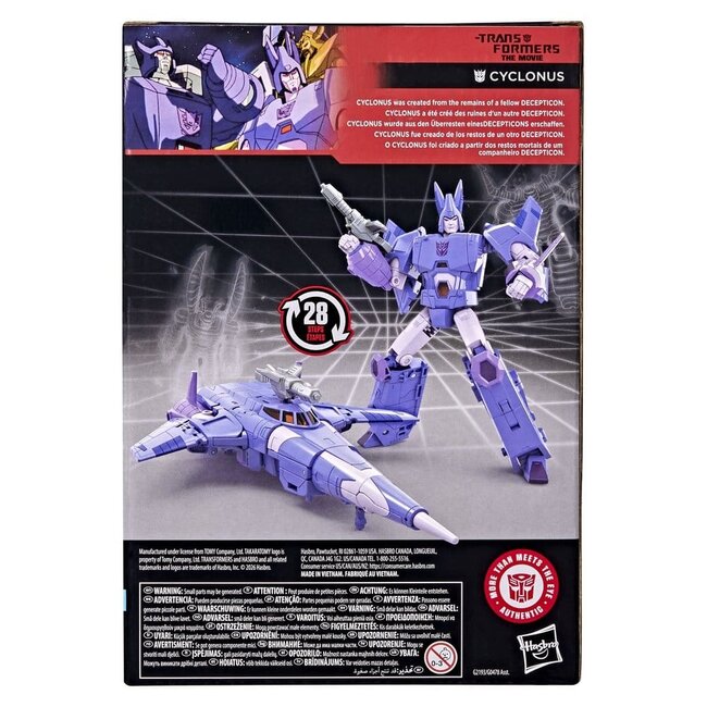 The Transformers: The Movie Studio Series Voyager Class Action Figure Cyclonus 20 cm