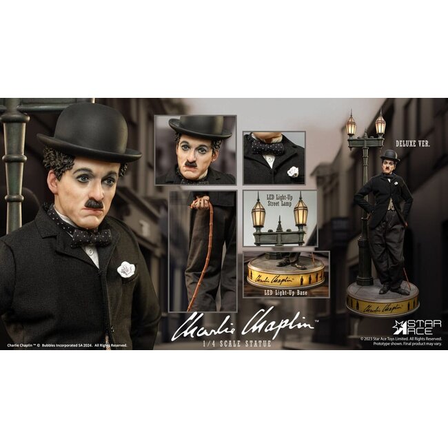 Charlie Chaplin Statue 1/4 Deluxe Version 50 cm