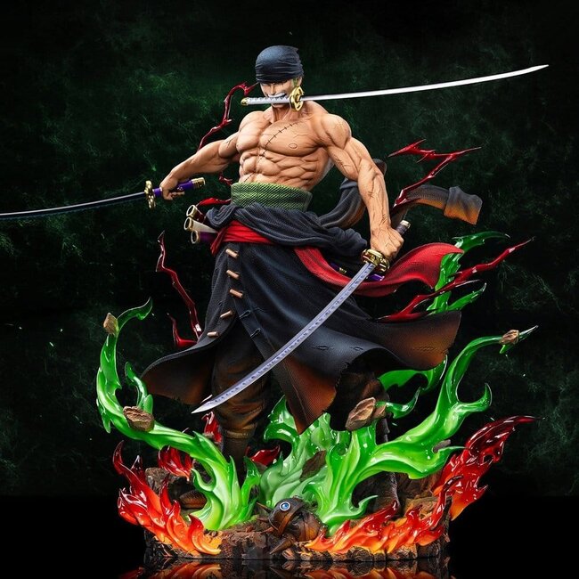 One Piece Legendäre Strohhutbande-Statue Roronoa Zoro (Premium-Version) 34 cm